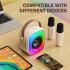 ONIKUMA L7 RGB Home Karaoke Machine Bluetooth-compatible Speaker with 2 Microphone - Beige